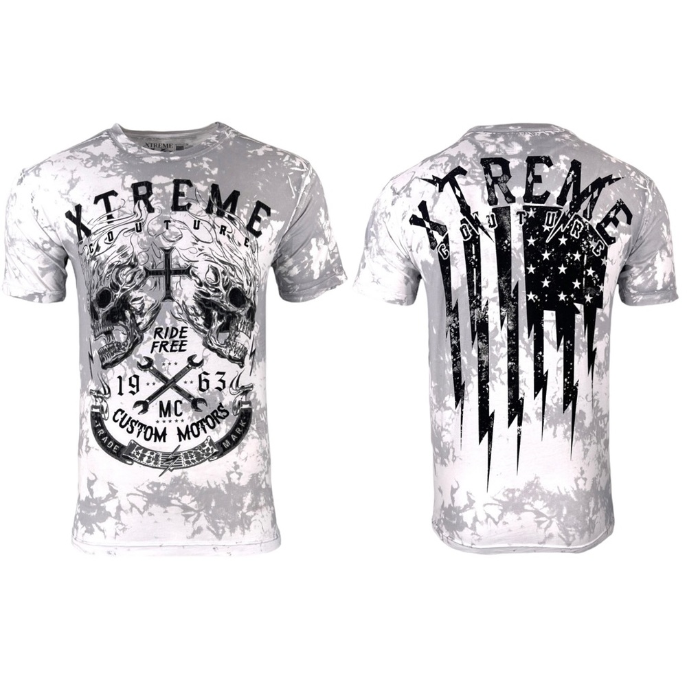 Xtreme Couture By Affliction Men's T-shirt Blazing Roadway